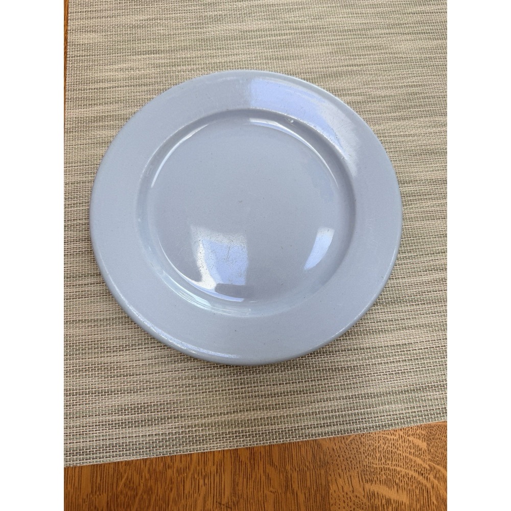 Vintage Buffalo China 8" Lune Blue Restaurant Ware Salad Plate